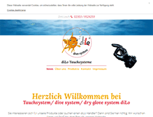 Tablet Screenshot of dilo-tauchsystem.de